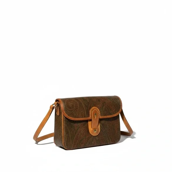 Etro Milano Crossbody Bag with wallet features inside and Gold hardware - Picture 5 of 17